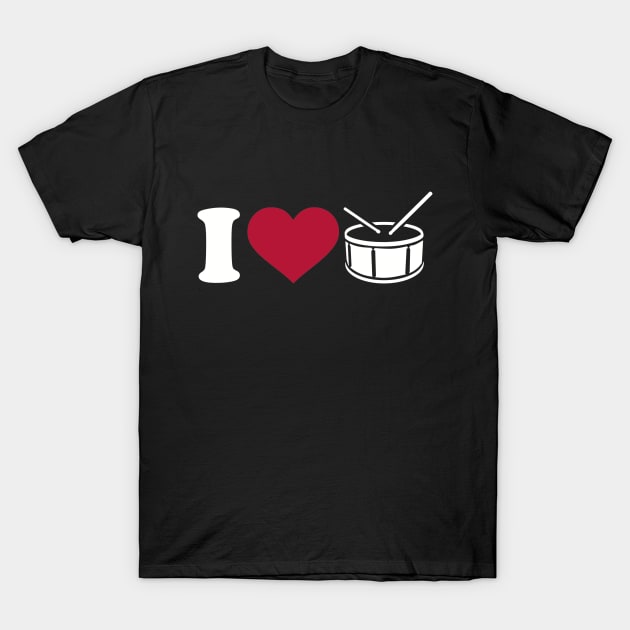 I love Drum T-Shirt by Designzz